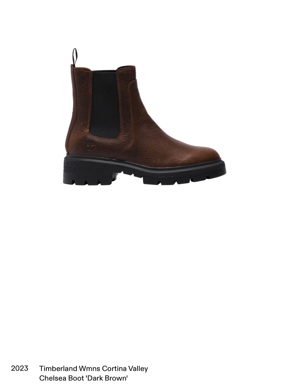 Timberland Women's Cortina Valley Chelsea Boot in Dark Brown and Black